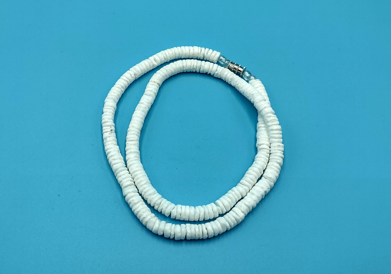 HAPPY000045 SN - W 12mm White Shell Necklace – happy1plus1